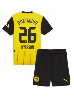 Borussia Dortmund Julian Ryerson #26 Replika Hemmakläder Barn 2024-25 Kortärmad (+ byxor)